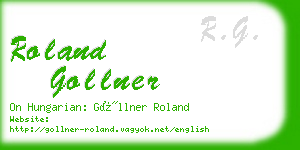 roland gollner business card